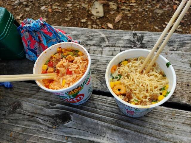 御岳山から日の出山へ 頂上でのカップラーメンは最高だった!!_21